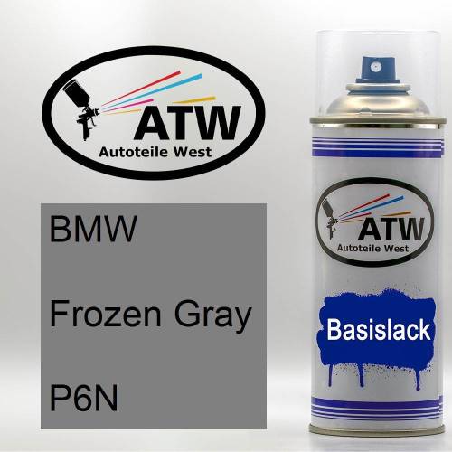 BMW, Frozen Gray, P6N: 400ml Sprühdose, von ATW Autoteile West.